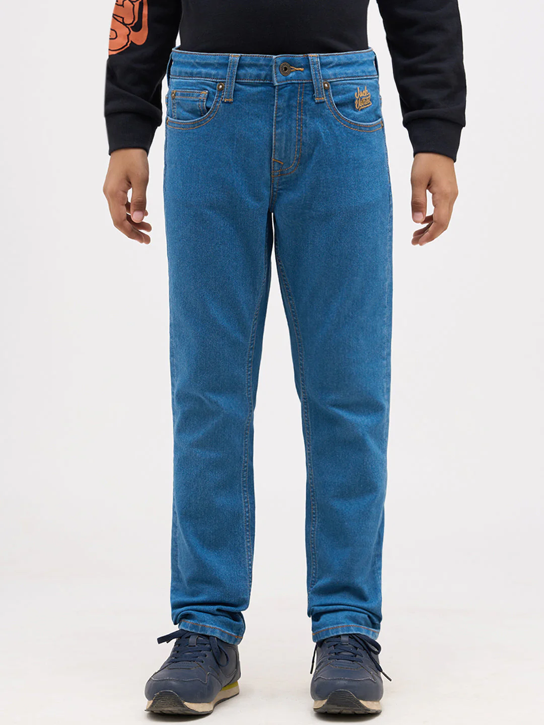 Boys Mid Rise Clark Regular Fit Jeans - Image 8