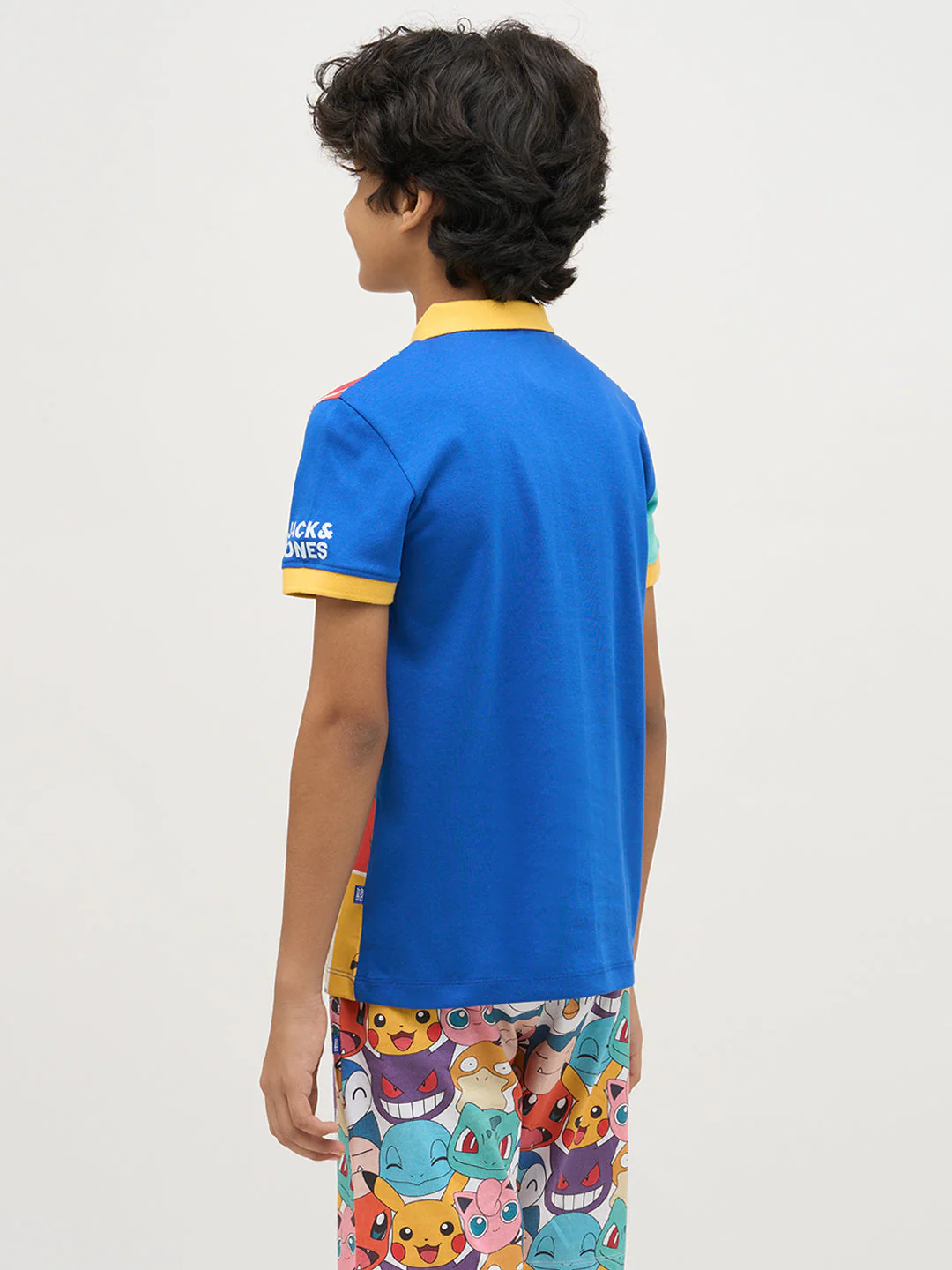 Boys Pokemon Faces Print Polo - Image 4