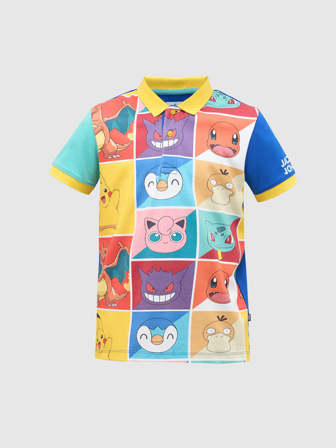 Boys Pokemon Faces Print Polo - Image 7
