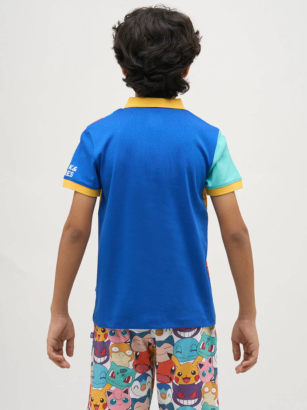 Boys Pokemon Faces Print Polo - Image 9