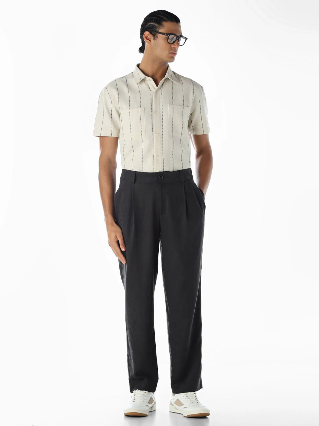 Striped Cotton Comfort Fit Shirt - Image 6
