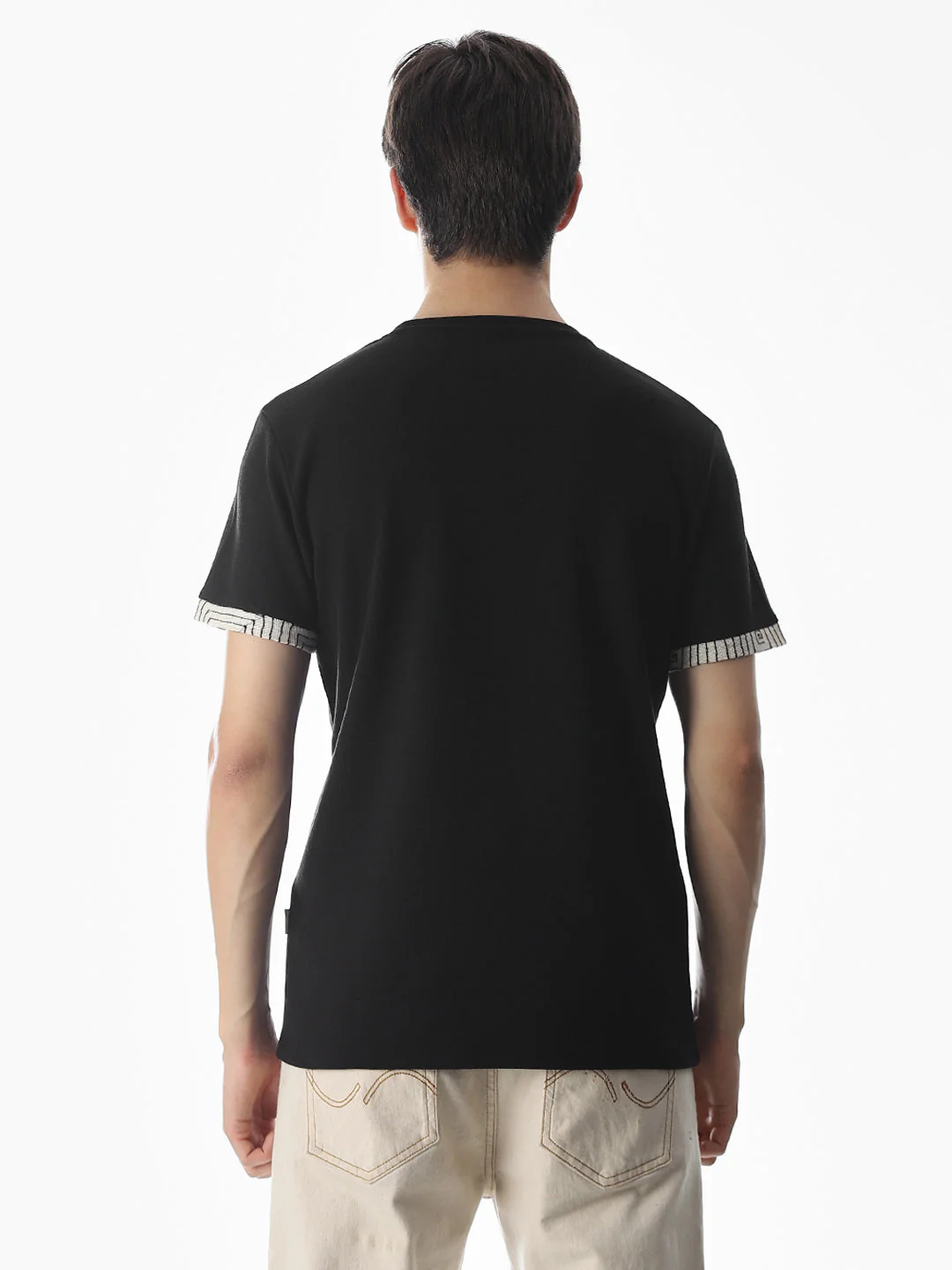 Black Embroidered T-shirt - Image 8