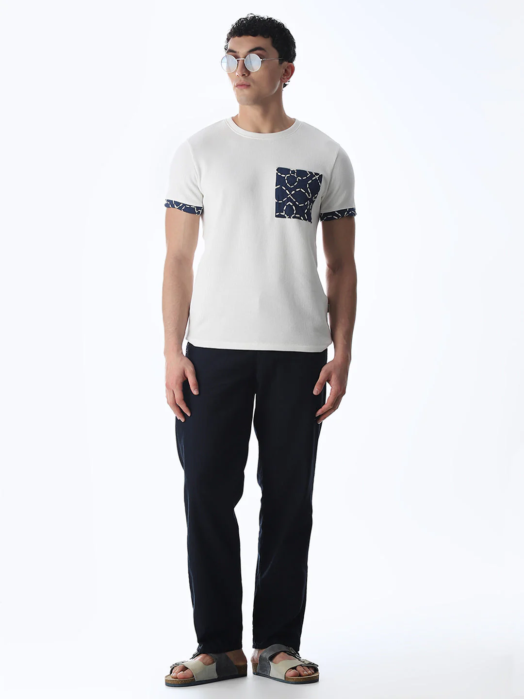 Embroidered Detail Cotton T-shirt - Image 6