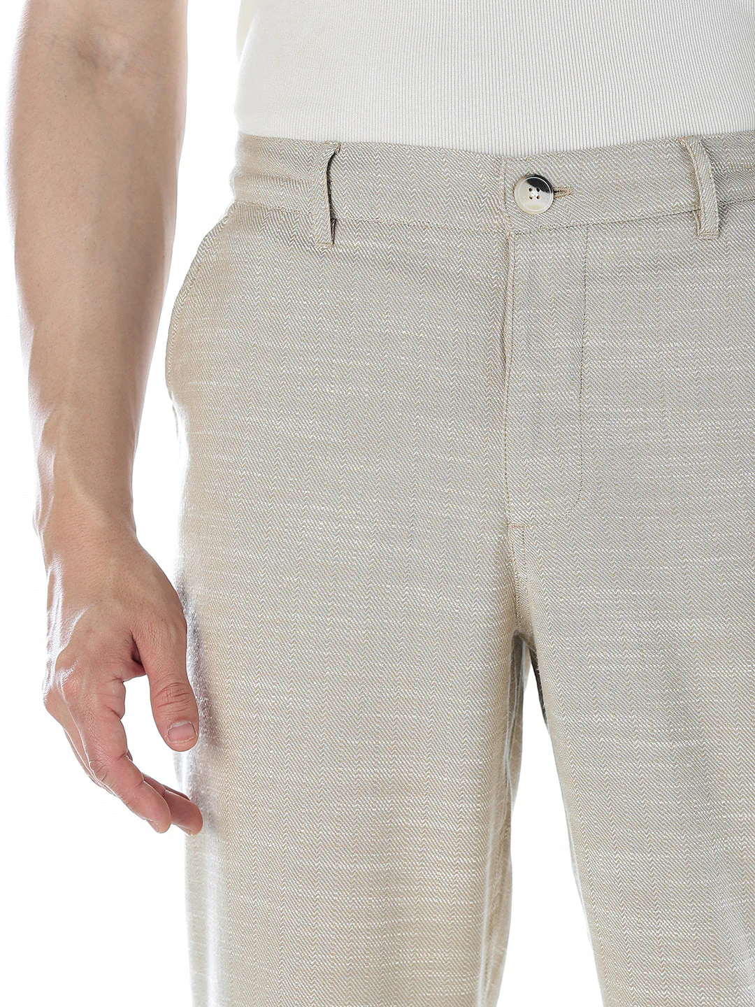 Self-Design Regular Fit Pants - Image 4