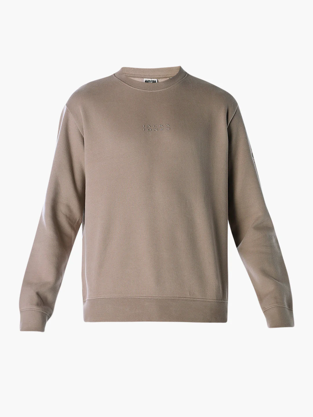 Logo Text Cotton Sweatshirt - Brown - Image 7