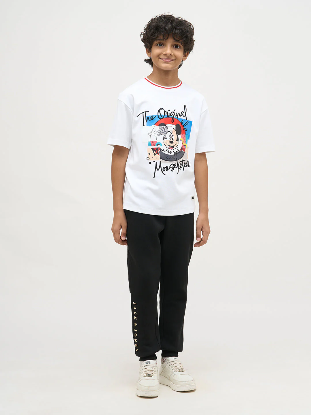 Boys Mickey Print Cotton T-shirt - Image 5