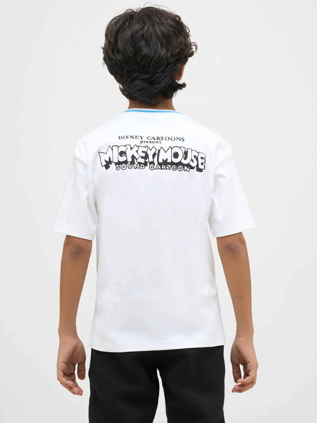 Boys Mickey Print Cotton T-shirt - Image 9