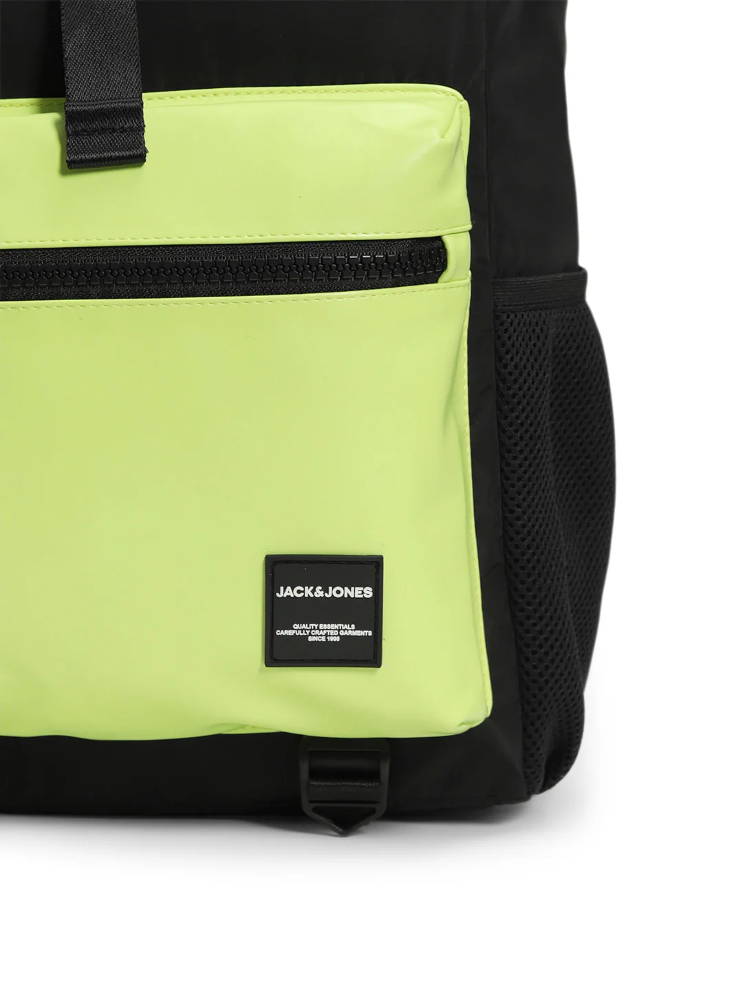 Colourblocked Roll-Top Backpack - Yellow - Image 5