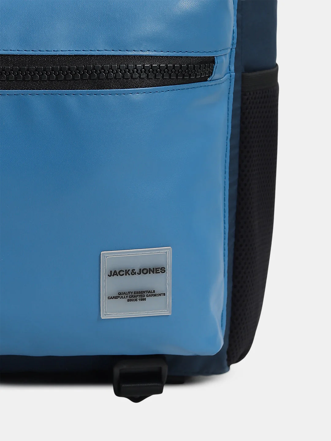 Colourblocked Roll-Top Backpack - Blue - Image 5