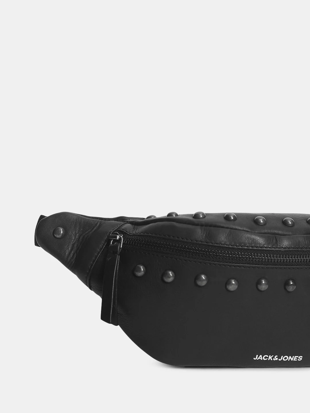 Studded Leather Chest Pack - Black - Image 5