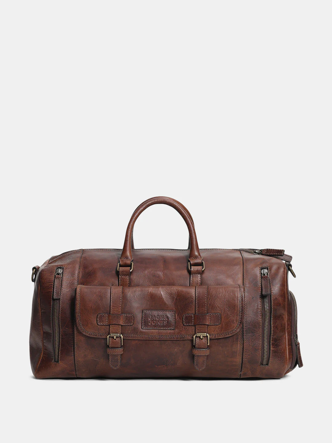 Dark Brown Premium Leather Duffle Bag - Image 2