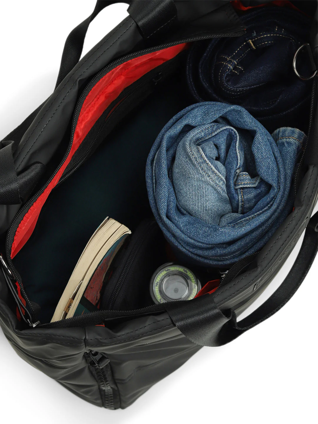 Black PU Tote Bag - Image 5