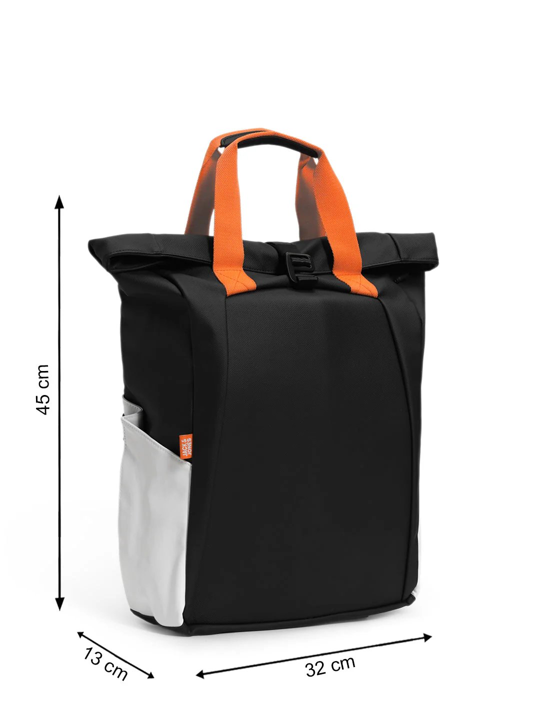 Black Moulded Colourblocked Backpack - Image 9