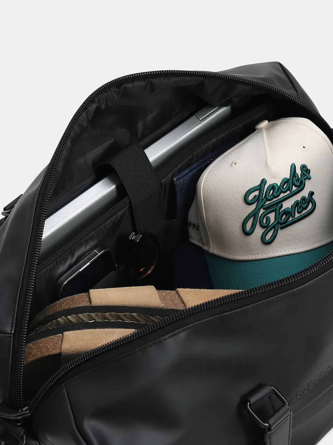 Black PU Premium Duffle Bag - Image 5