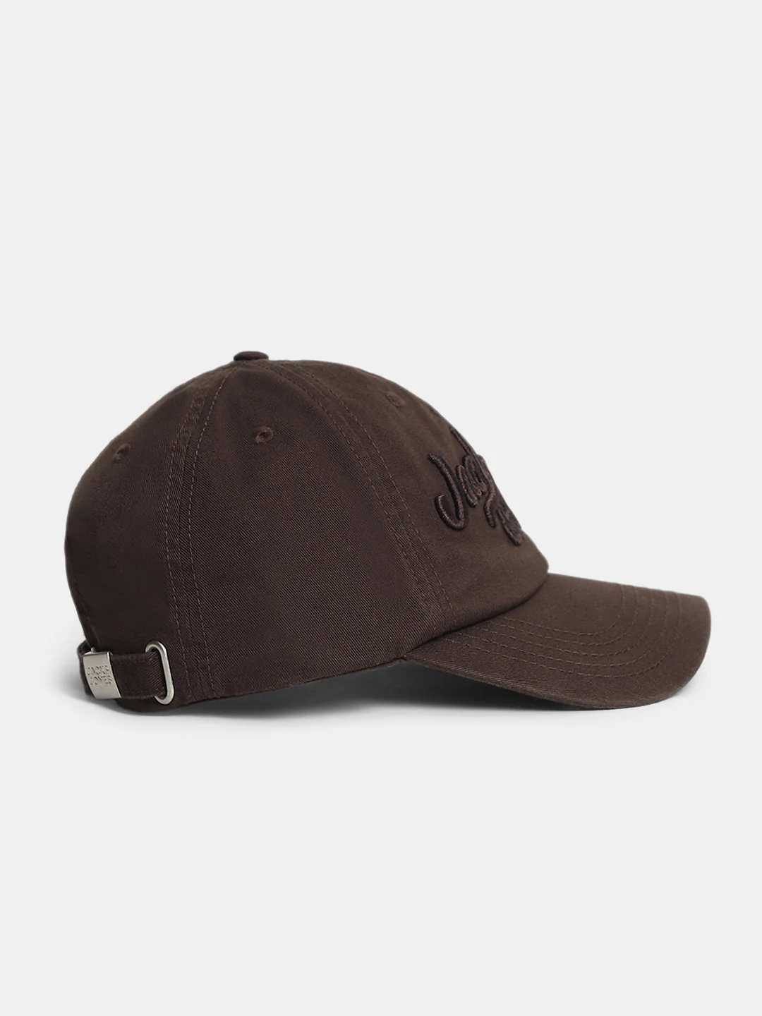 Brown Embroidered Logo Baseball Cap - Image 3