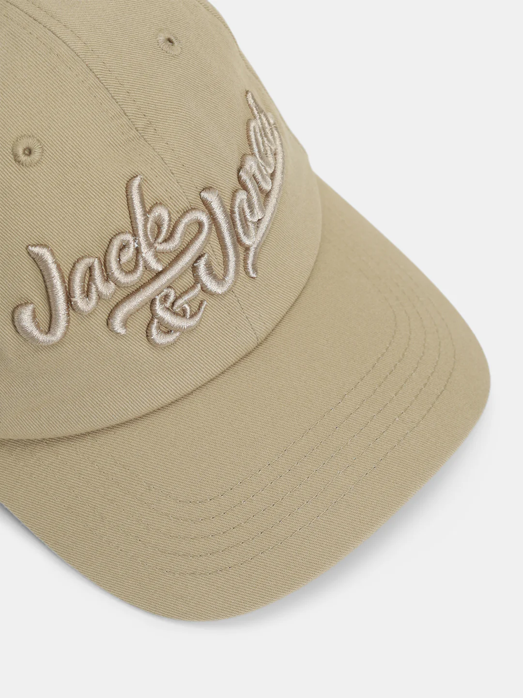 Embroidered Logo Baseball Cap - Beige - Image 4