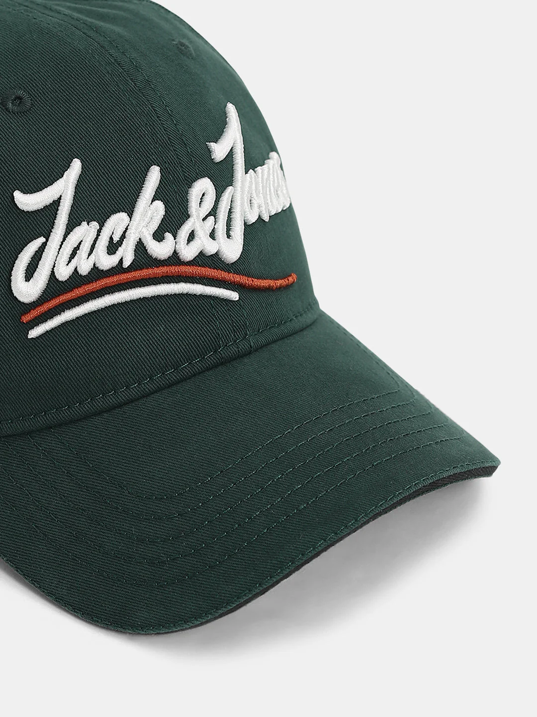 Green Cursive Logo Baseball Cap - Image 4