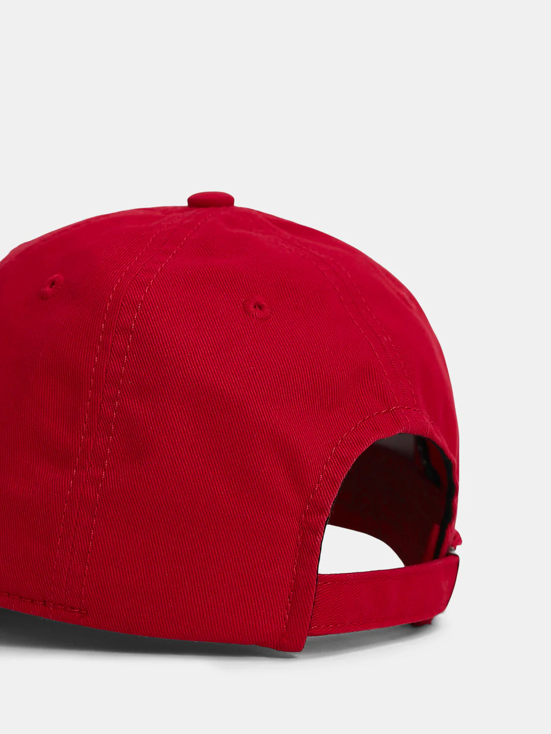 Red Cursive Logo Baseball Cap - Image 5