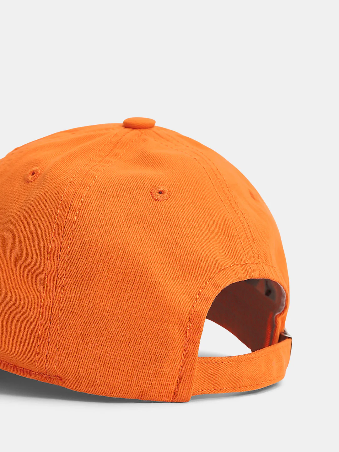 Orange Cursive Logo Baseball Cap - Image 5