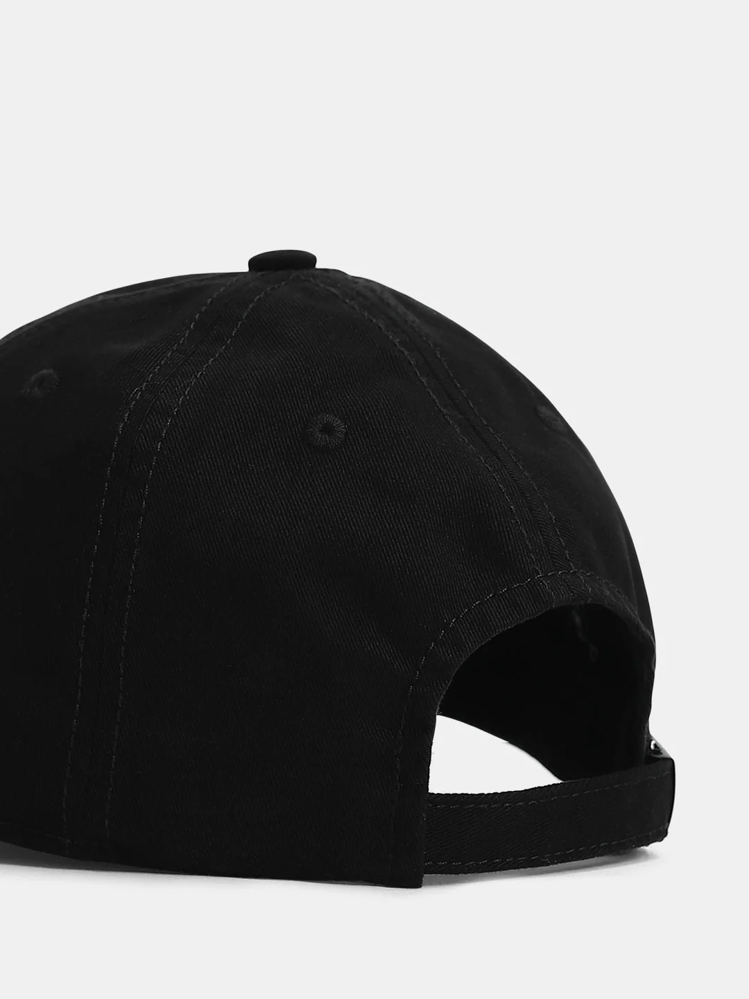 Black Cursive Logo Baseball Cap - Image 5