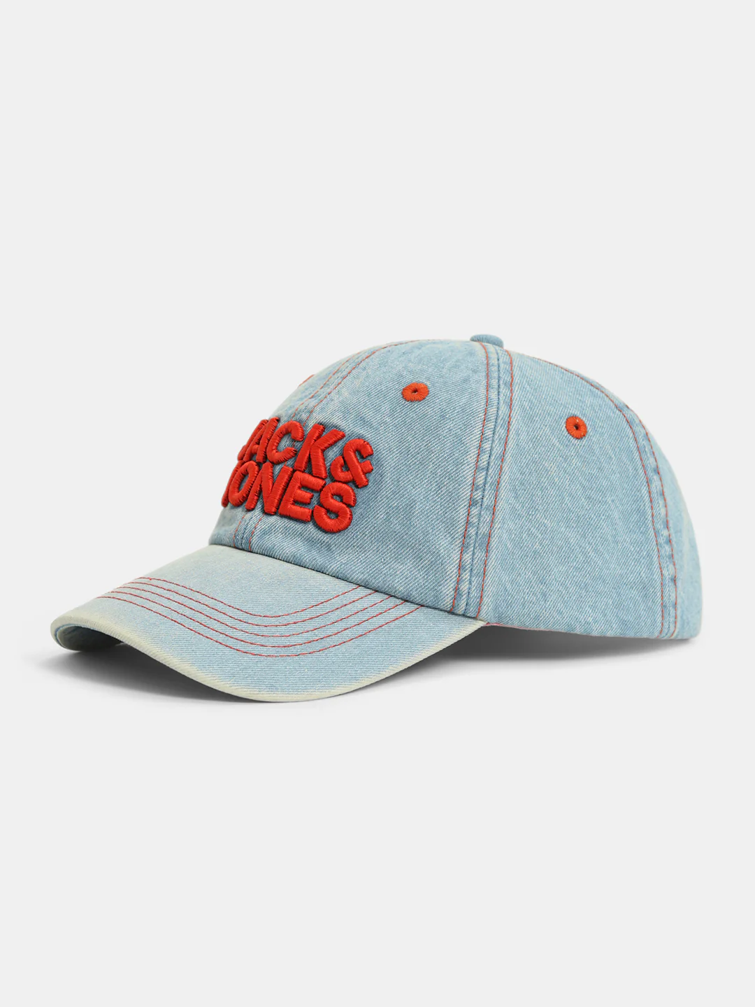 Contrast Logo Denim Baseball Cap - Image 2