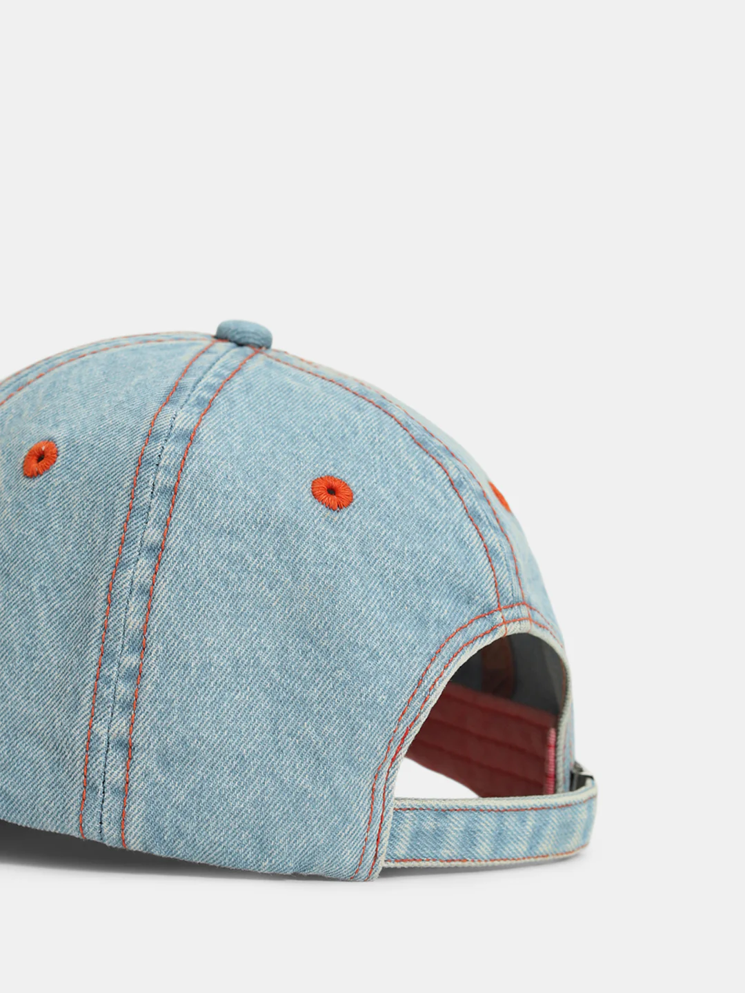 Contrast Logo Denim Baseball Cap - Image 5