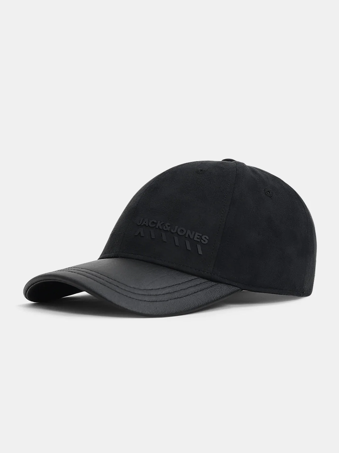 Black Logo Print Baseball Cap - Image 2