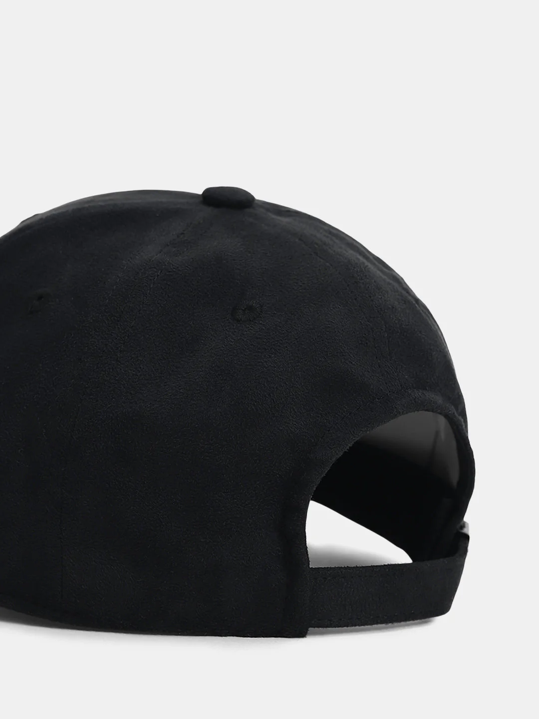 Black Logo Print Baseball Cap - Image 5