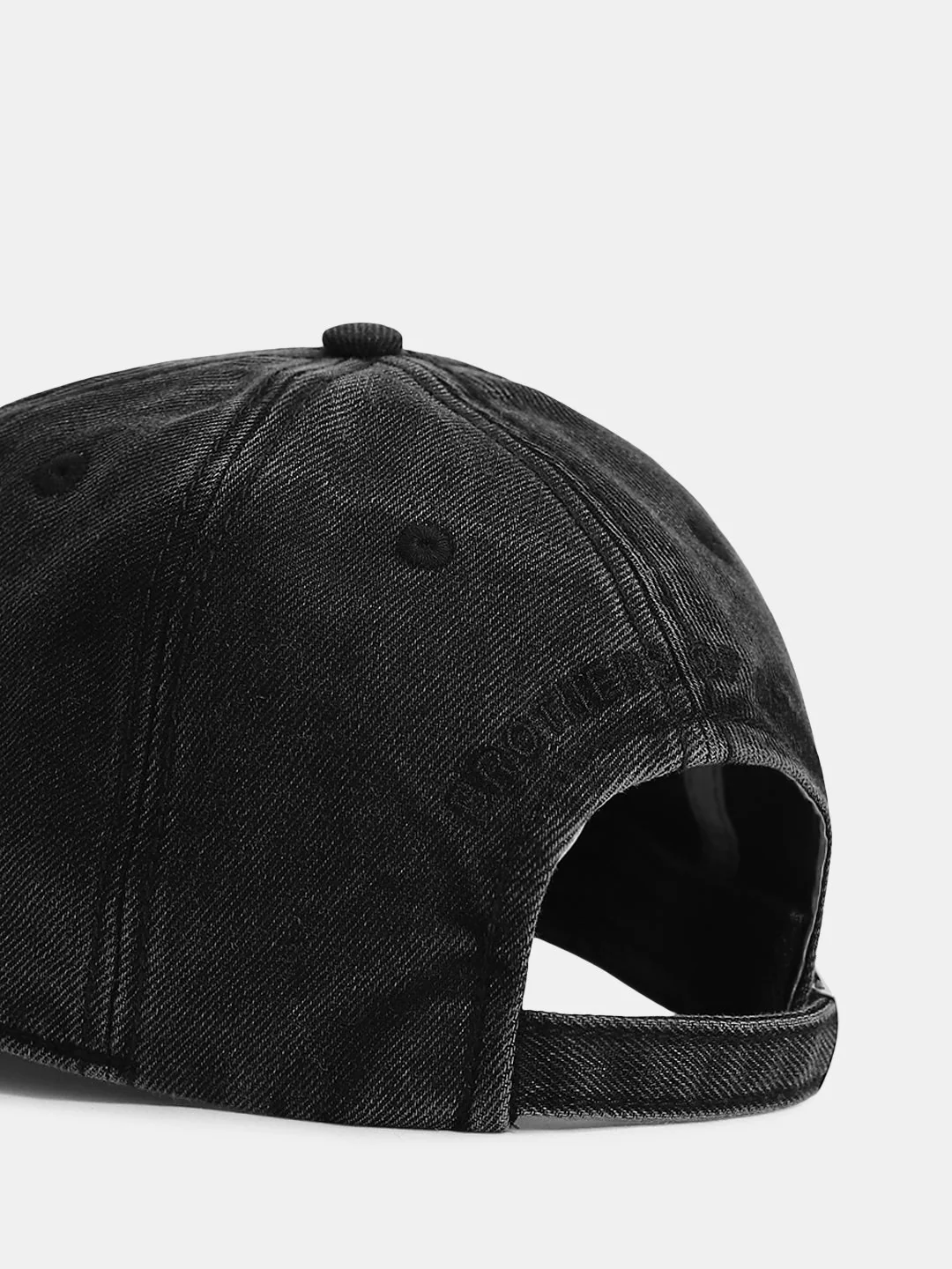 Black Ripped Denim Cap - Image 5