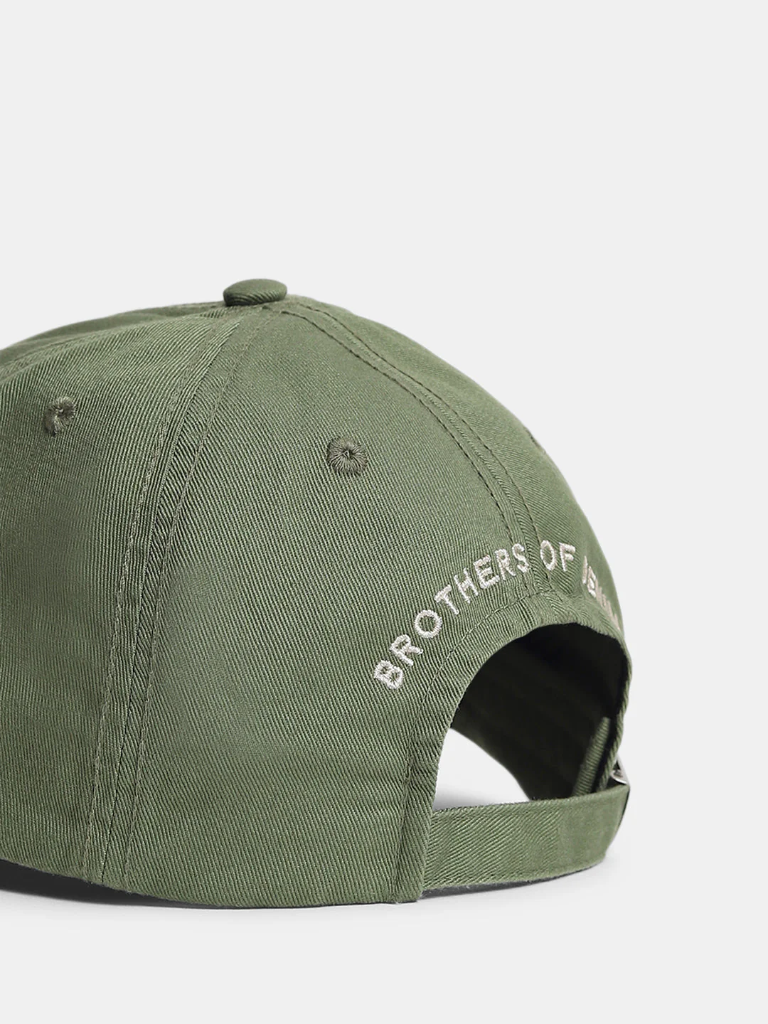 Green Ripped Cotton Baseball Cap - Image 5