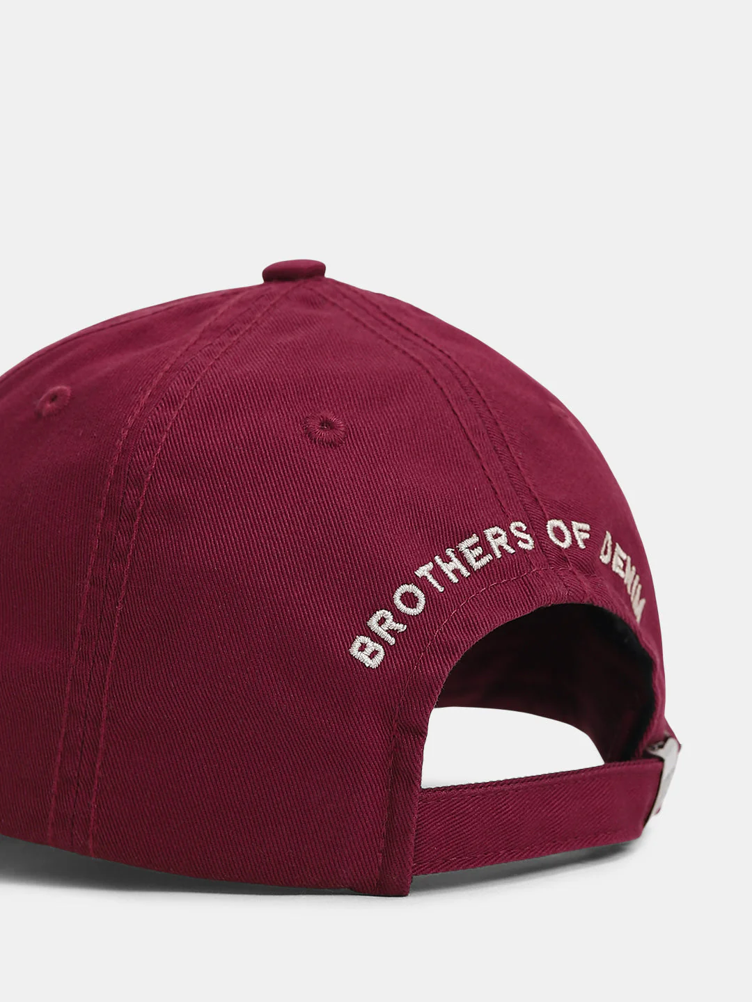 Maroon Ripped Logo Baseball Cap - Image 5