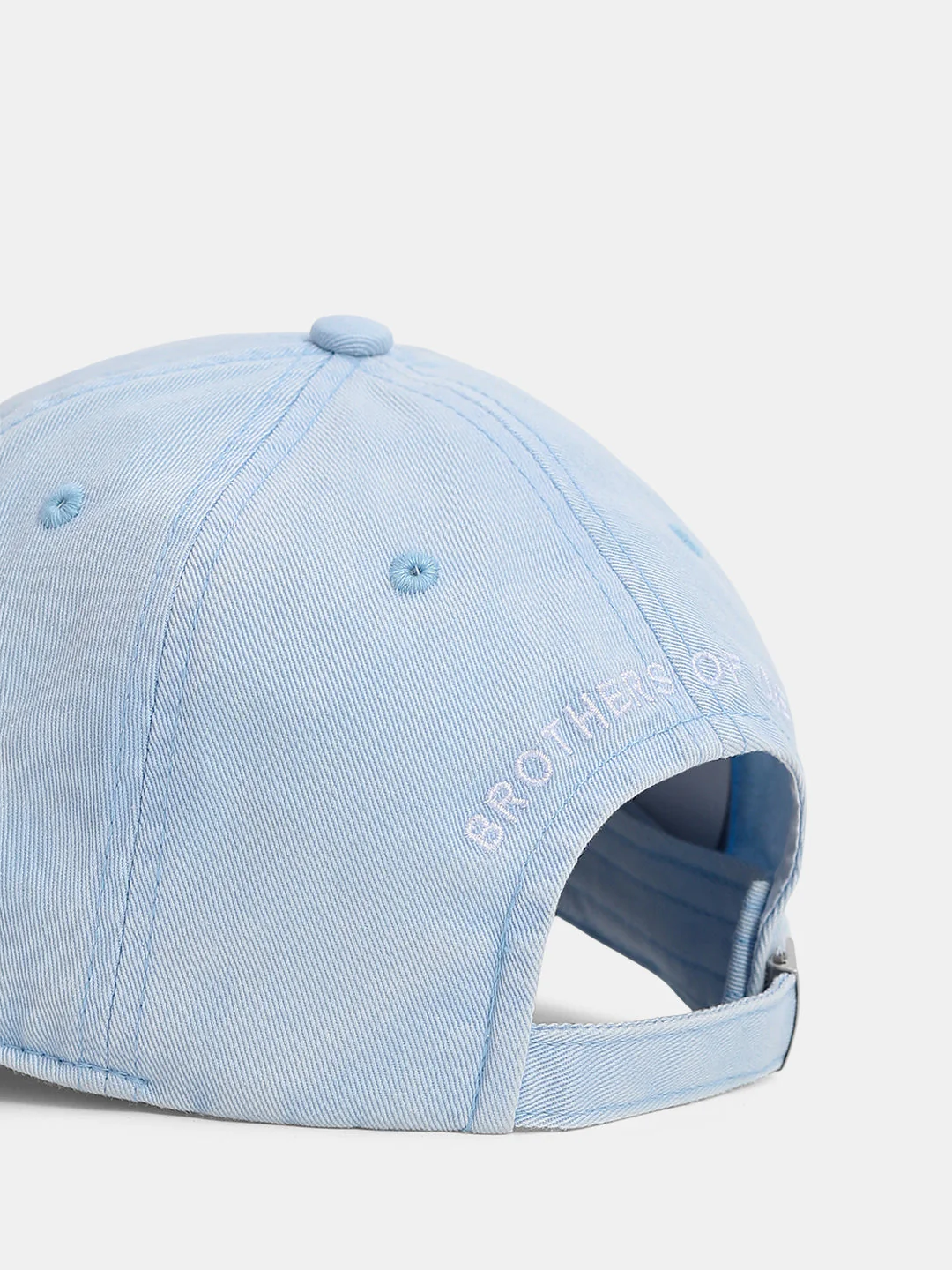 Blue Logo Denim Baseball Cap - Image 5