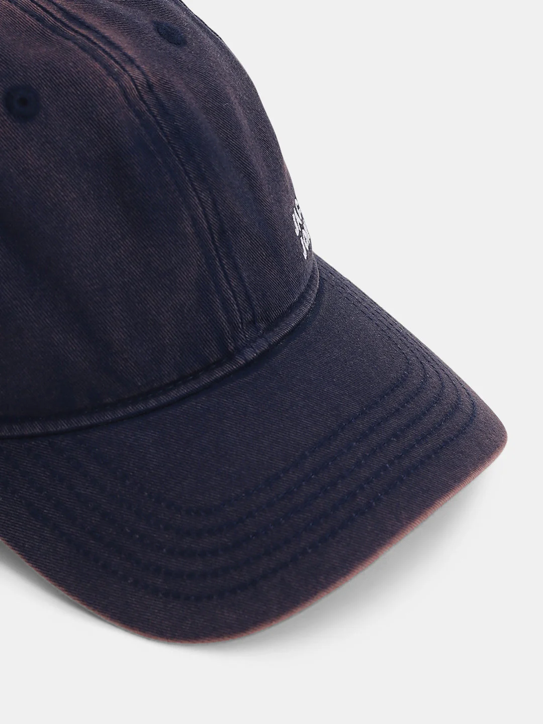 Dark Blue Logo Denim Baseball Cap - Image 4
