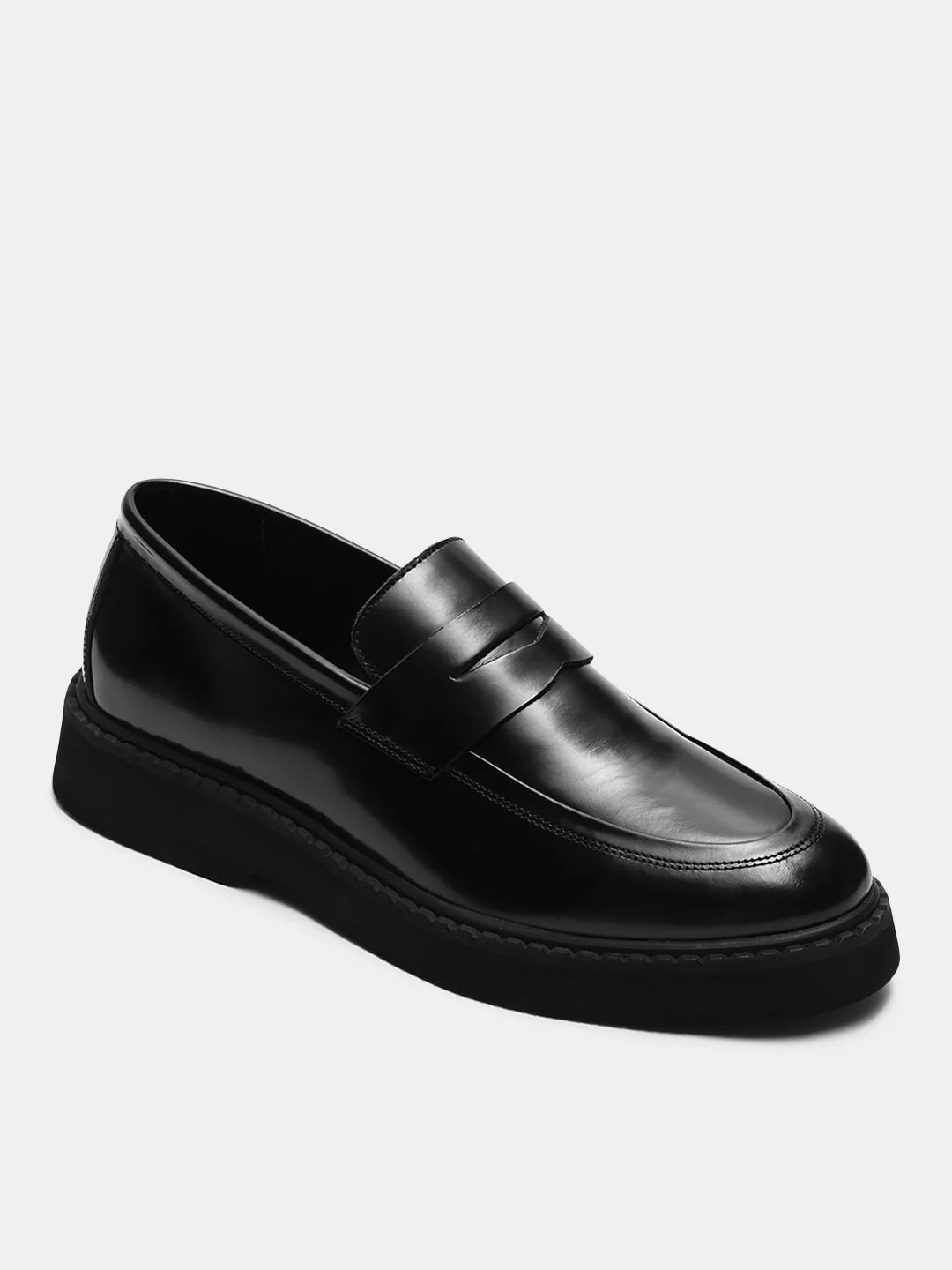 Premium Chunky Loafers - Black - Image 4