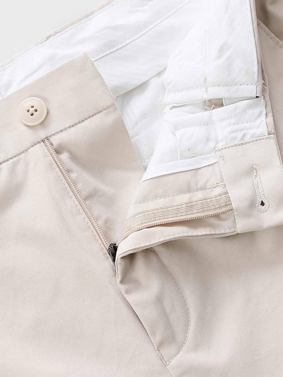 Beige Low Rise Regular Fit Pants - Image 5