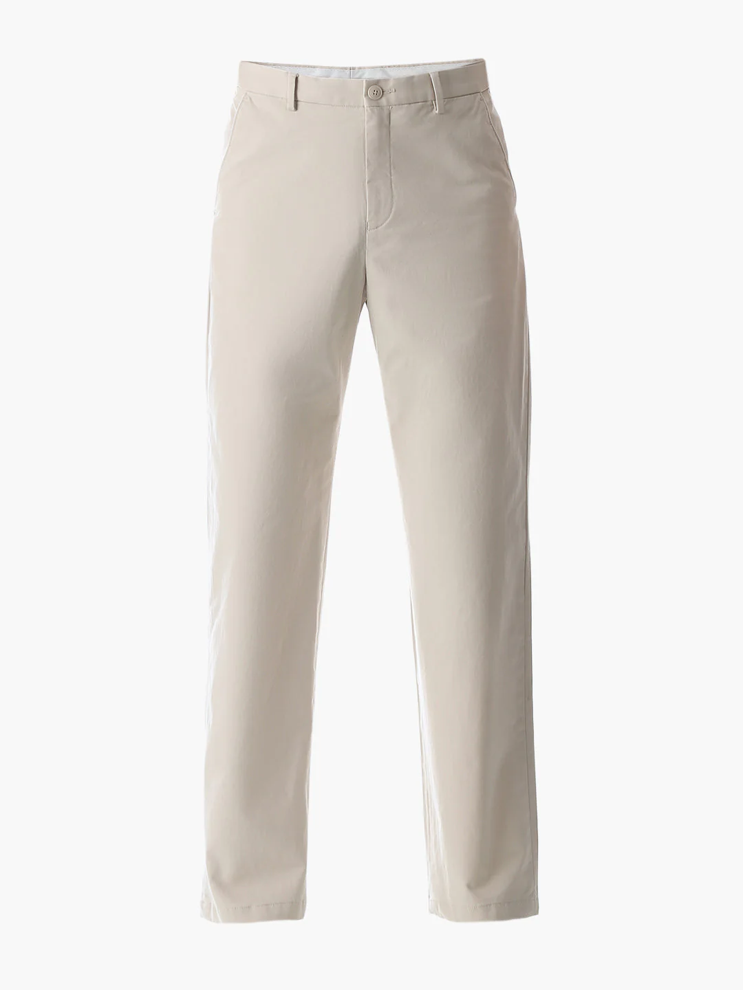 Beige Low Rise Regular Fit Pants - Image 6