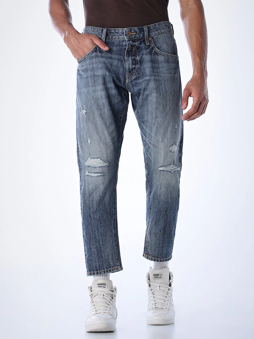 Heavily Distressed Frank Anti Fit Jeans