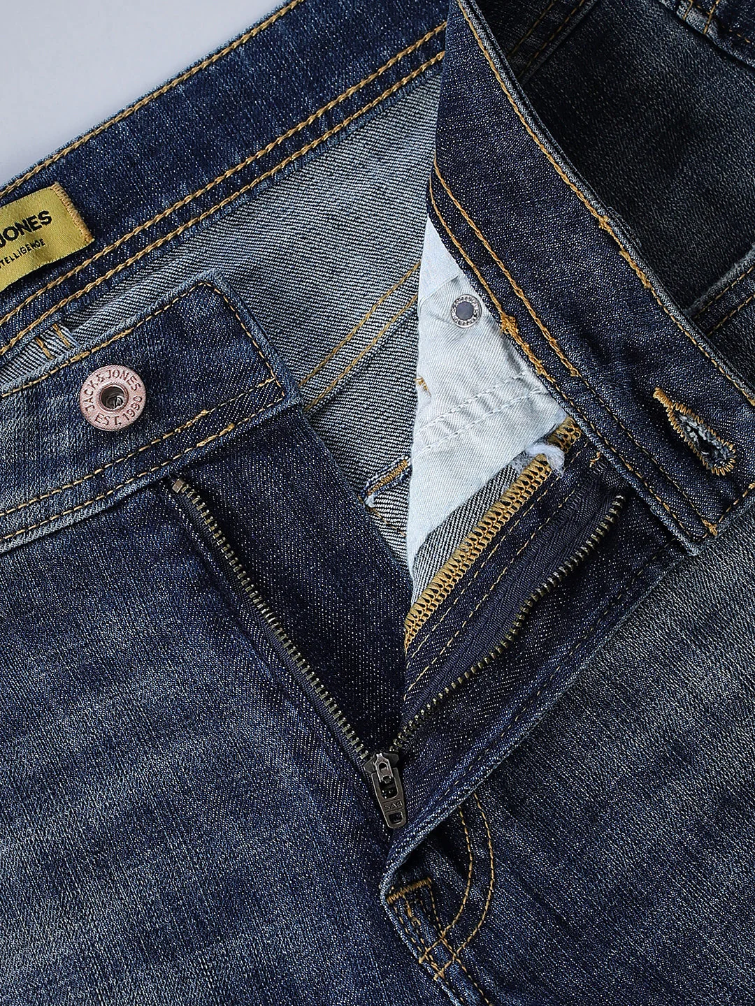 Mildly Distressed Cliff Bootcut Jeans - Image 5