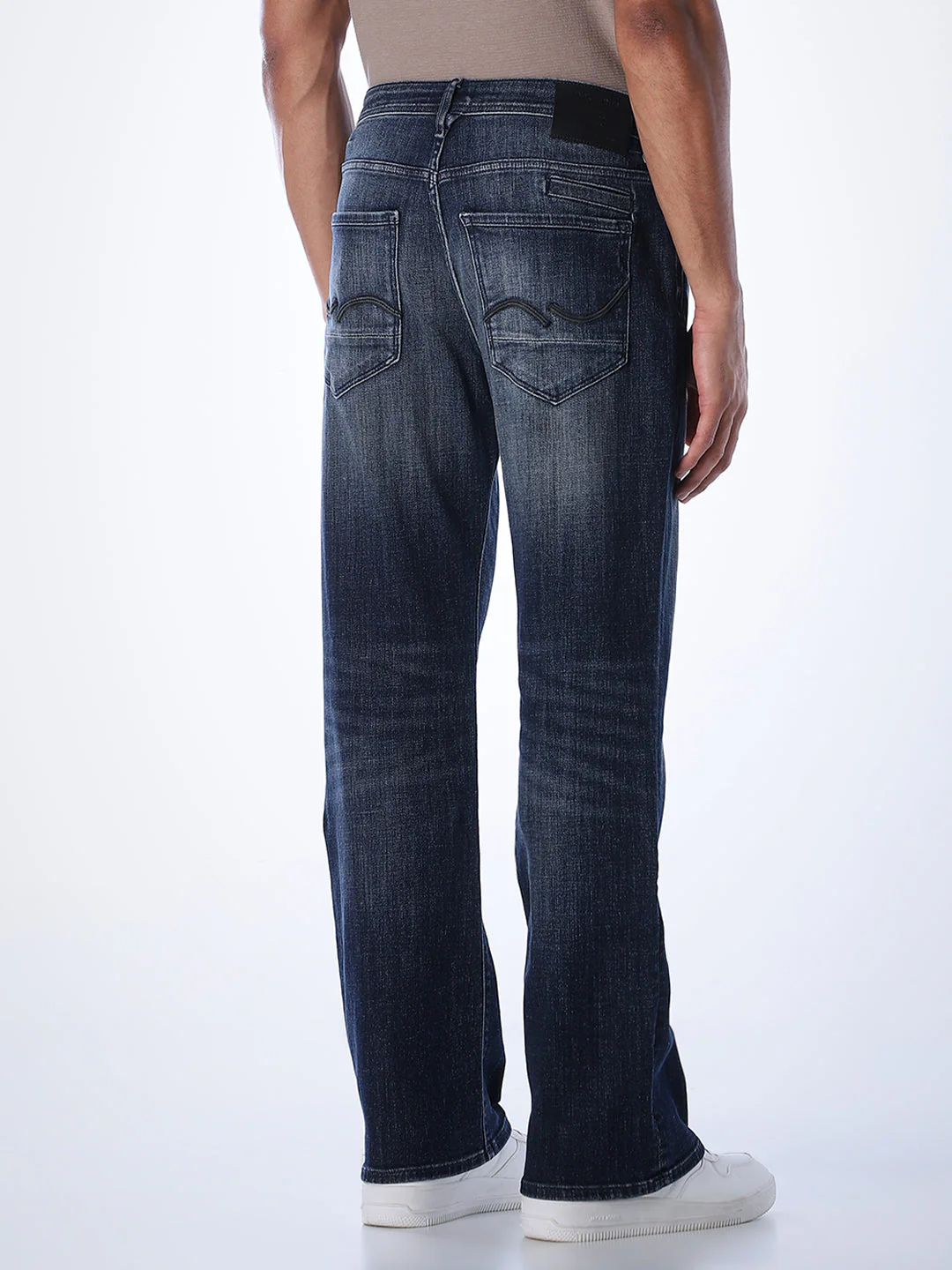 5 Pocket Cliff Bootcut Jeans - Dark Blue - Image 3