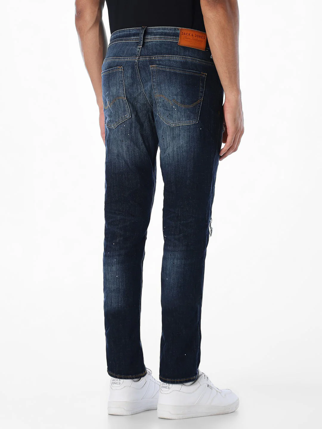 5 Pocket Distressed Glenn Slim Fit Jeans - Image 3