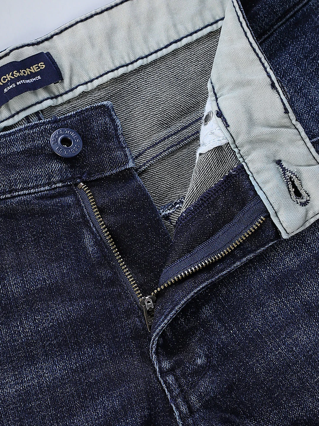 5 Pocket Glenn Slim Fit Jeans - Dark Blue - Image 5