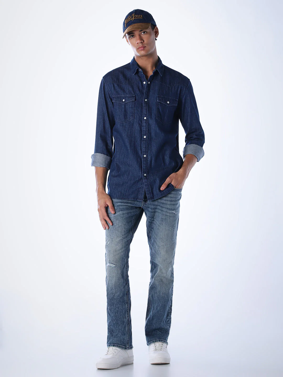 Mildly Distressed Clark Regular Fit Jeans - Image 6