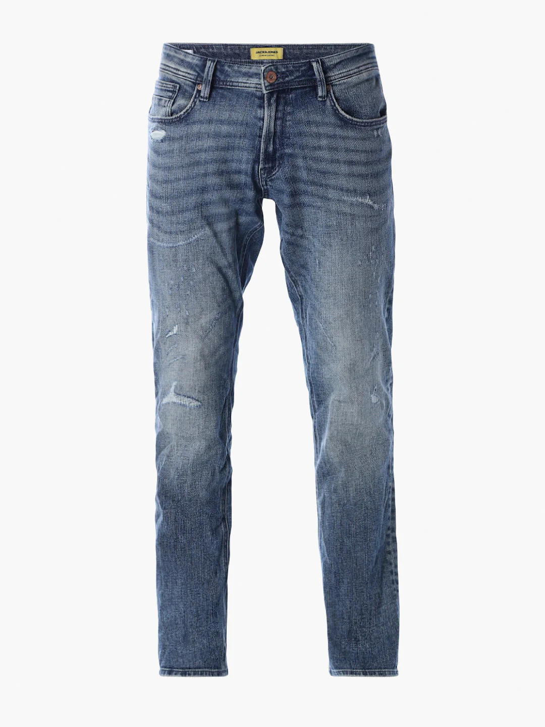 Mildly Distressed Clark Regular Fit Jeans - Image 7