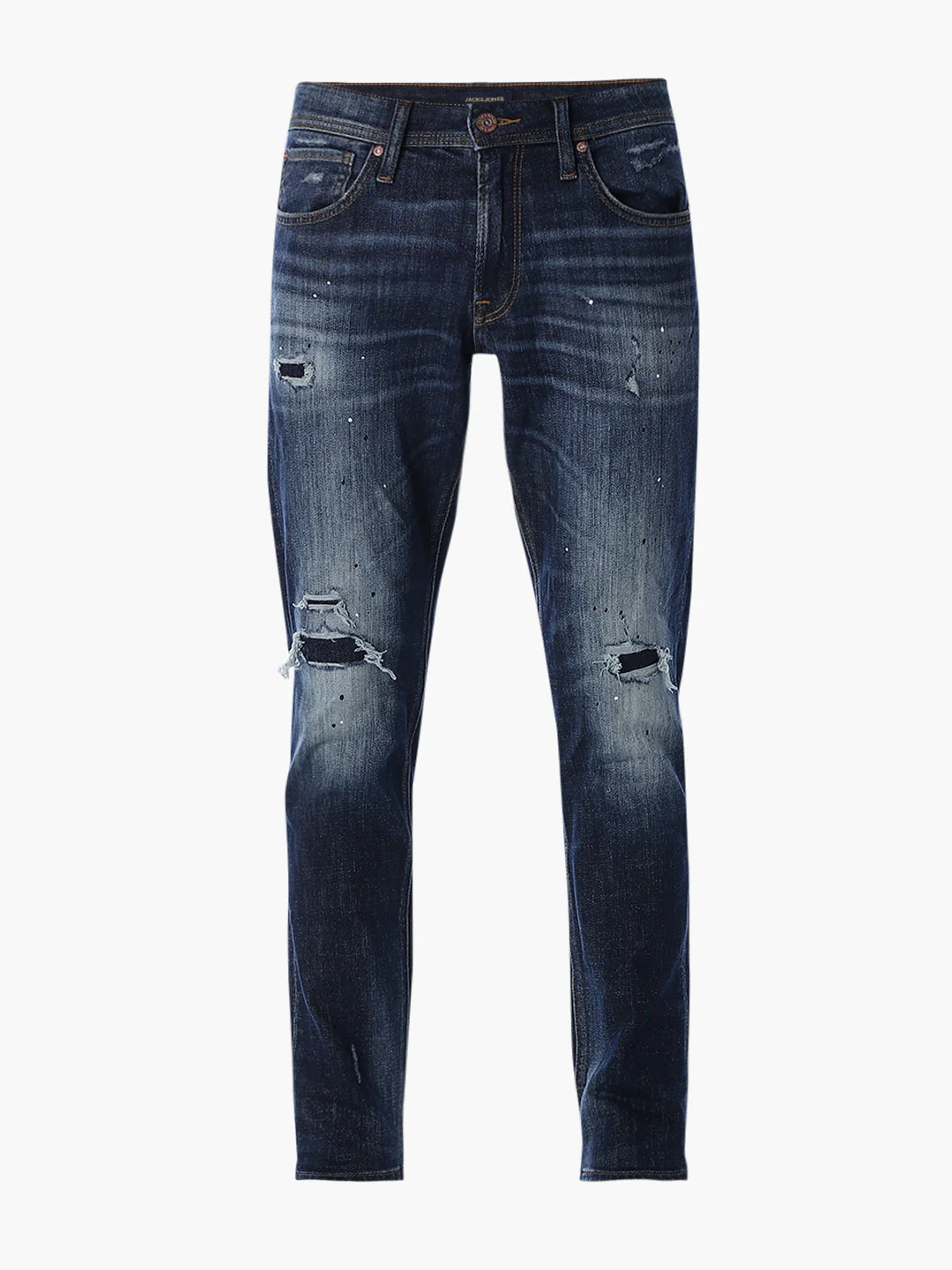 Heavily Distressed Slim Fit Jeans - Image 7
