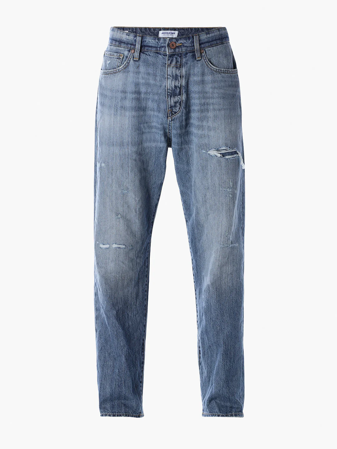 5 Pocket Distressed Dario Loose Fit Jeans - Image 7