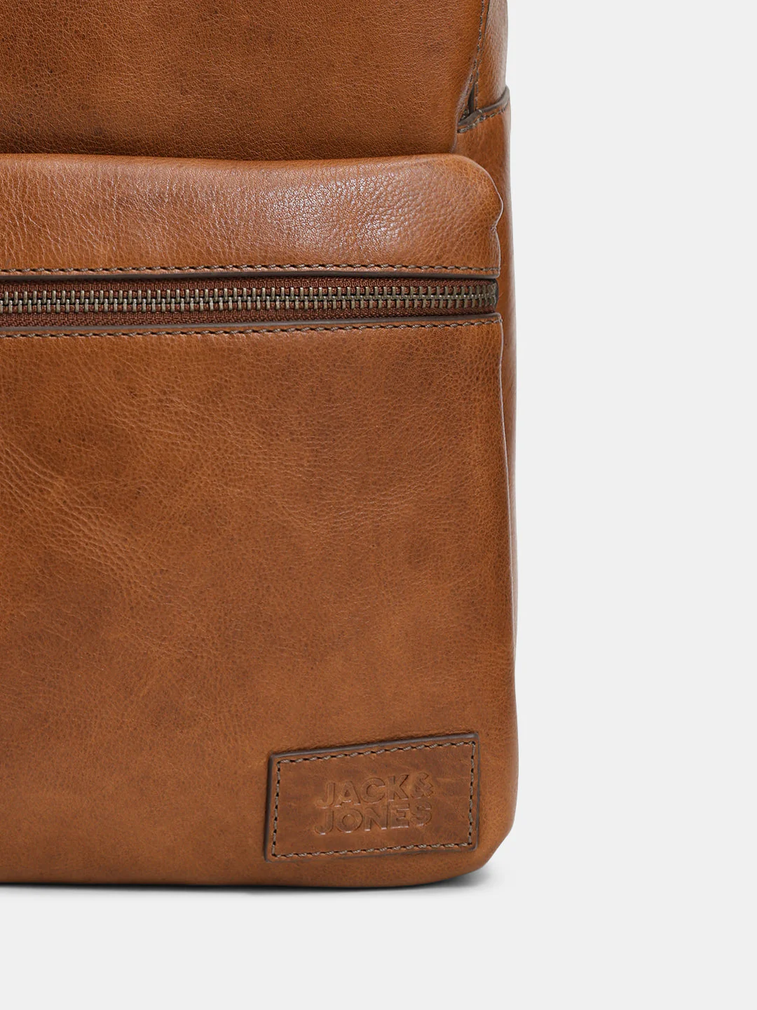 Brown Premium Leather Backpack - Image 5