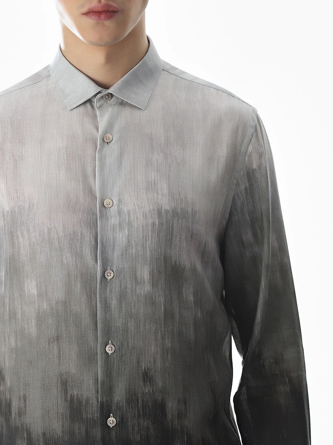 Ombre Tencel Blend Shirt - Image 5