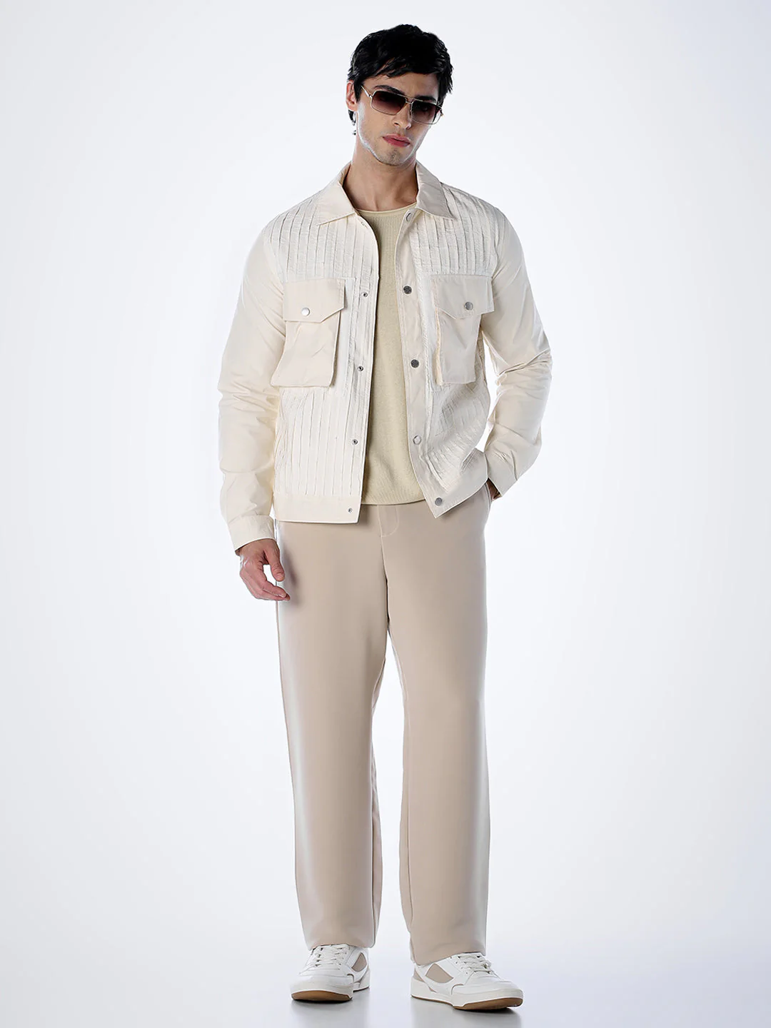 Oversized Chest Pockets Utility Jacket - Image 6
