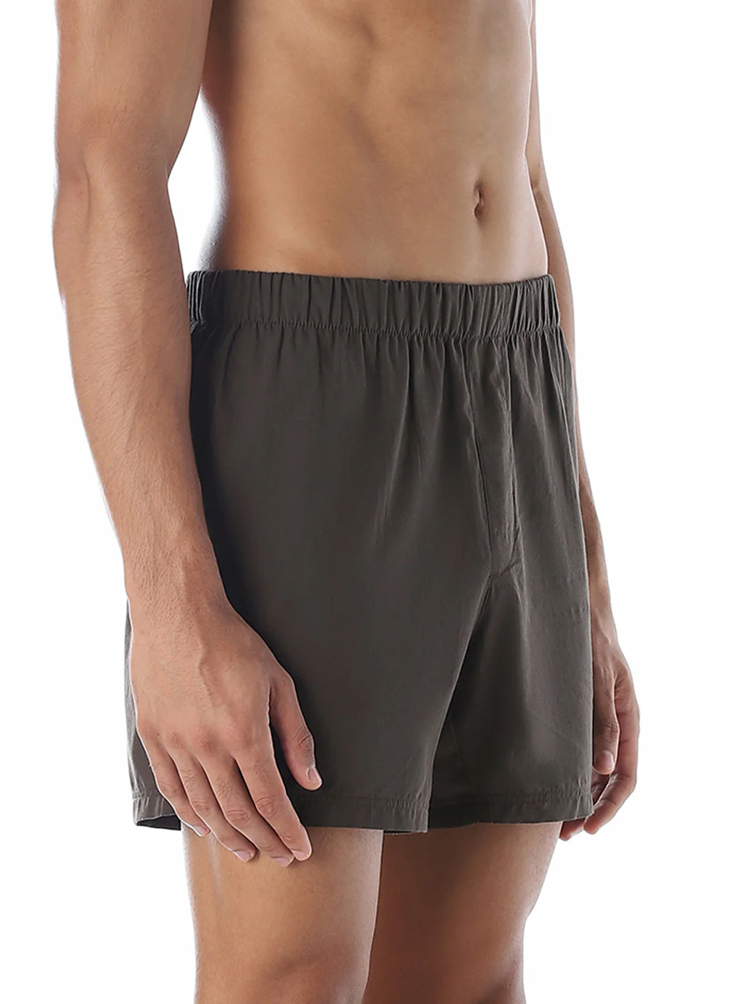 Chocolate Brown Cotton Boxers - Image 2