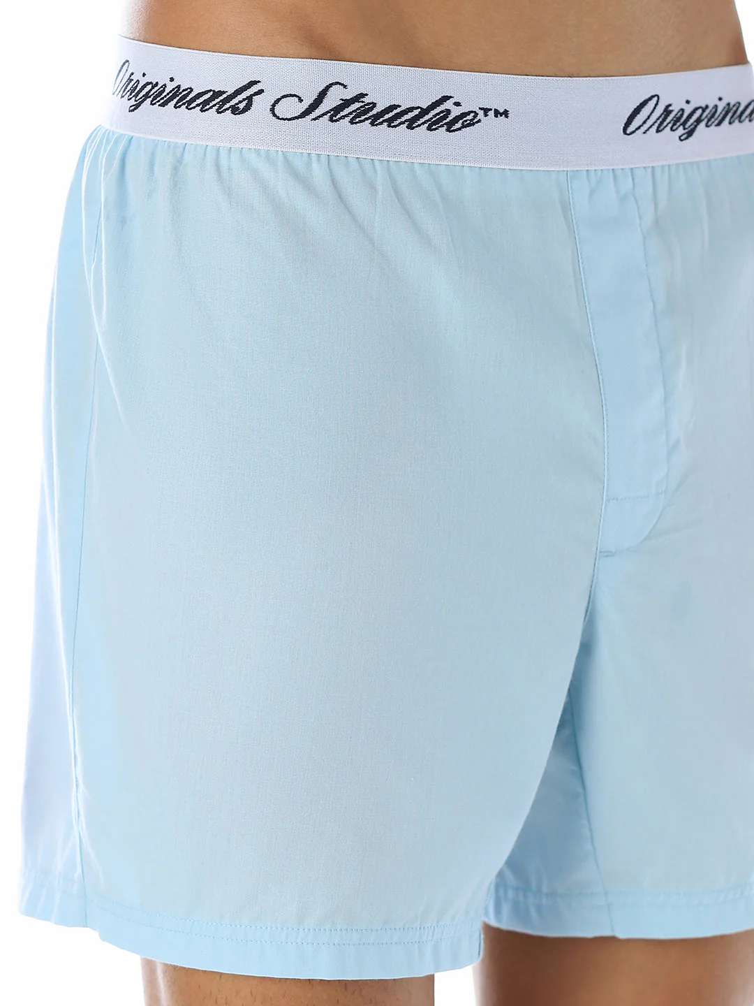 Light Blue Logo Waistband Boxers - Image 4
